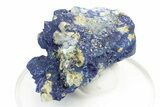Vibrant Azurite on Quartz Crystals - China #252081-1
